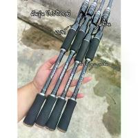 ราคา คันเบ็ดโปรฟ๊อกซ์ งานสปิ้น-เบท 6-7 ฟุต เวท 10-20lb ด้ามจับ EVA สีดำตัดเงิน ไฟเบอร์คุณภาพ น้ำหนักเบา 2 ท่อน ตีเหยื่อปลอมแม่นยำ สำหรับตกช่อน กระพง ชะโด เบ็ดตกปลา เหยื่อล่อ กบ กระโด (1733927671395419484)