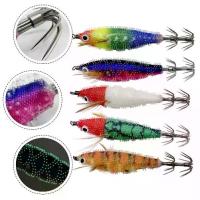 ราคา เหยื่อตกปลา เหยื่อปลาหมึกและกุ้ง เรืองแสง เหยื่อปลาหมึกเทียม ของปลอม (1733934908027930551)