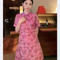 ราคา กี่เพ้า ปรับปรุง สีชมพู ฤดูร้อน 2024 มาใหม่ ลายดอกไม้ สไตล์สาวน้อย ลำลอง สไตล์จีน หัวเข็มขัด เดรสสไตล์ประจำชาติ စ ပ န ် း ဂ ါ ဝ န ် အ ရ ှ ည ် ชุด ครู เอกชน หญิง (1731232821586723867)
