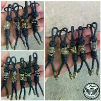 ราคา พวงกุญแจ จี้ ลูกปัด หัวบีดทองเหลือง ถักเชือกparacord (1733086625812088182)