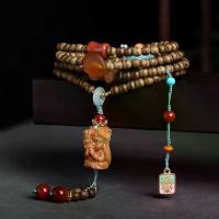 ราคา สร้อยข้อมือไม้กฤษณา Kyara ลายหินอ่อน สีทอง ลูกปัด Mala ไม้ศักดิ์สิทธิ์หายาก พร้อมสุนทรียศาสตร์ของชนเผ่า สร้อยข้อมือสวดมนต์พุทธเกรดสะสม เพื่อสุขภาพจิต (1732914476503827648)