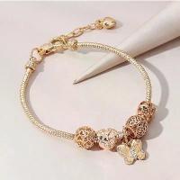 ราคา กำไลสไตล์แพนโดร่า ลูกปัด DIY จี้รูปหัวใจสำหรับผีเสื้อที่ปรับได้พร้อมอัญมณี กำไล [เก็บเงินปลายทาง] (1734377696673105440)