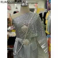 ราคา ชุดไทยสีเทาเงิน (สไบมุก/สไบพีท/หน้านางชายภัทร) ราคาไม่รวมเครื่องประดับนะคะ #ชุดแต่งงาน #ชุดแต่งงานสีเทาเงิน (1733954080568870810)