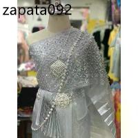 ราคา ชุดไทยสีเทาเงิน (สไบมุก/สไบพีท/หน้านางชายภัทร) ราคาไม่รวมเครื่องประดับนะคะ #ชุดแต่งงาน #ชุดแต่งงานสีเทาเงิน (1734419352640718324)