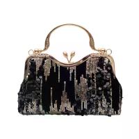 ราคา กระเป๋าราตรี, Kaiweili, สองสี, ดอกไม้นางฟ้าปักเลื่อม, ฮาร์ดแวร์กำมะหยี่, เหมาะสำหรับชุดราตรี, ชุดแต่งงาน, กระเป๋าคลัทช์กี่เพ้า (1732881765425120594)