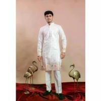 ราคา ชุดแต่งงาน Kurta สำหรับผู้ชาย, สีขาว, สไตล์อินเดีย, ชุด Kurta ชาติพันธุ์, Kurta ผู้ชาย Manyavar สำหรับงานแต่งงาน, Kurta สำหรับเด็กผู้ชาย, ไม่มีกางเกง (1732892458935747586)