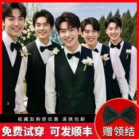 ราคา ชุดเพื่อนเจ้าบ่าว, ชุดเพื่อนเจ้าบ่าว, ชุดแต่งงาน, ชุดทางการ, ฤดูใบไม้ผลิและฤดูใบไม้ร่วง, เสื้อผ้ากลุ่มพี่ชาย, ชุดสูทขนาดบวกสำหรับผู้ชาย, ชุดเสื้อกั๊กและกางเกง (1732915279864104757)