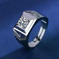 ราคา แหวนผู้ชาย Moissanite เลียนแบบ สไตล์เกาหลี ขายดี แหวนแต่งงาน แหวนเพชร เครื่องประดับแฟชั่น (1732943367311230724)