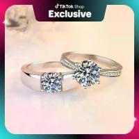 ราคา [รับประกัน 1 ปี] ปรับขนาดได้ งานดี ทำจากทองแดง แหวนเพชร แหวนหมั้น แหวนแต่งงาน เครื่องประดับผู้หญิง งานแต่ง wedding (1733640444154054045)