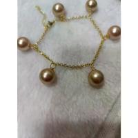 ราคา สร้อยข้อมือมุกเปลือกหอยกลม 14-12 มม. ทอง ดำ น้ำตาล แชมเปญ ทองคำที่เติม 14K (1733545612741411931)