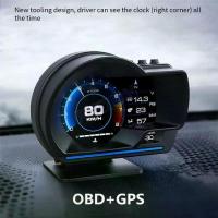 ราคา OBD+GPS OBD2 P6 มาตรวัดอัจฉริยะ มิเตอร์ดิจิทัล หน้าจอแสดงความเร็ว สัญญาณเตือน อุปกรณ์เชื่อมต่อ น้ำมัน อุณหภูมิ รอบเครื่องยนต์ OBD (1733708344070670229)