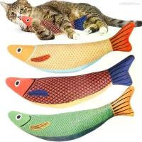 ราคา ของเล่นแมวแคทนิป 3D จำลองปลาซาอุร์ย์ ปลาทอง ของเล่นแมว หมอนปลา ของเล่นแมวแบบมีเสียง ของเล่นแมวแบบกัด (1733670298566035013)