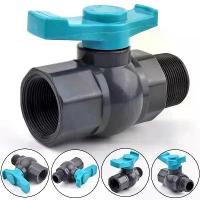 ราคา 1 ชิ้น 1/2"~2" วาล์วบอล PVC เกลียวชายเป็นเกลียวหญิง สำหรับสวน สนามหญ้า ระบบชลประทาน ตู้ปลา สวิตช์วาล์วน้ำ [COD] (1733593262965949446)