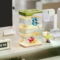 ราคา ตู้ปลาพลาสติกขนาดเล็กสำหรับใช้ในบ้าน หอพัก ห้องนั่งเล่นแบบรวม ตู้ปลาทองตั้งโต๊ะอเนกประสงค์ ตู้เลี้ยงเต่า ตู้ปลา อุปกรณ์ ปลา สวยงาม ร้านวสันต์ ปลาสวยงาม กระชัง บก กรอง (1733532505797003124)
