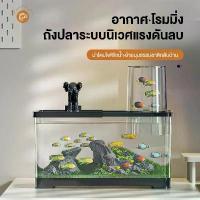 ราคา [ขายร้อน] ตู้ปลา ตู้ปลาทอง ตู้ปลาขนาดเล็ก ตกแต่งสำนักงาน ขนาด 30*19.5*18.4 ซม. ตู้ปลาเขตร้อน (1733322696054638457)