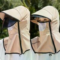 ราคา หมวกกันแดด สำหรับผู้หญิง ฤดูร้อน ผ้าคลุมหน้า ปั่นจักรยาน ดูแลผิวหน้า คอ หมวกกันแดด กลางแจ้ง ผ้าคลุมกันยุง พับได้ (1731118022076958817)