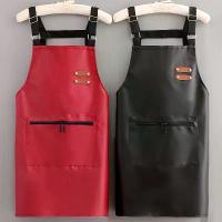 ราคา ผ้ากันเปื้อนหนัง unisex ปรับได้ ผ้ากันเปื้อนทำอาหาร ผ้ากันเปื้อนสีทึบในครัวเรือน เชฟ บริกร บาร์บีคิว ช่างทำผม ผ้ากันเปื้อนพ็อกเก็ตสำหรับผู้ใหญ่ อุปกรณ์ครัว (1732108182234499156)