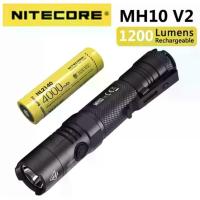 ราคา COD NITECORE MH10 V2 LED 1200 Lumens CREE XP-L2 V6 LEDไฟฉายNL2140 4000mAhแบตเตอรี่ (1731334582135129780)