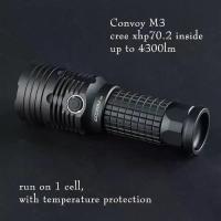ราคา COD ไฟฉาย convoy M3 cree xhp70.2, 4300lm สีดำ (1731329541227513587)