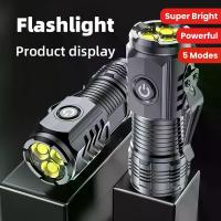 ราคา ไฟฉาย LED พกพาขนาดเล็ก ไฟแรงสูง 3 วัตต์ แบบพกในกระเป๋า ชาร์จผ่าน USB แสงสว่างมาก พร้อมคลิปติดหมวก (1734161633047315484)