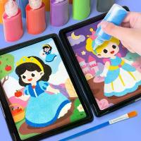 ราคา ชุดระบายสีทราย ศิลปะDIY ของเล่นเสริมพัฒนาการ พร้อมจานทราย ทรายระบายสี วาดรูปด้วยทราย การ์ดวาดรูป ภาพวาดโรยทราย (1731954138022839946)
