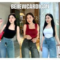 ราคา BEIIEW เสื้อกล้ามผ้าเรย่อนทรงคอเหลี่ยมเสริมฟองน้ำในตัว ใส่แล้วเข้ารูปเข้าทรงสวย สไตล์Korea ผ้านิ่มมาก ใส่สบายสุด สวยทุก (1733297074755110018)
