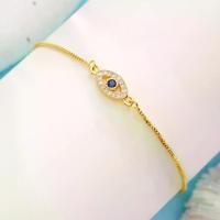 ราคา Exquisite Zircon Crystal Blue Evil Eye Classic Bracelet Turkey Lucky Eye Gold Bracelet Bracelet Gift for Men and Women evil eye (1733252472428398363)