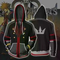 ราคา 3D Zipper Hoodie Anime Kingdom Hearts Cosplay Sweatshirt Men's Hooded Hoodie Jacket clothing (1733830187362453063)