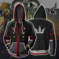 ราคา Kingdom Hearts Zipper Hoodie Anime Zipper Coat 3D Print Jacket unisex Outerwear Fashion Sweater (1733599388725708359)
