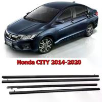 ราคา 4ชิ้น คิ้วรีดน้ำประตู Honda CITY 2014-2020 ซิตี้ ยางรีดนำ้ขอบกระจก ยางรีดน้ำ ยางรีดน้ำนอก (1734415920518235788)