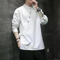 ราคา เสื้อเชิ้ตผ้าลินินผู้ชาย สไตล์จีน เครื่องแต่งกาย Tang จีน Hanfu เสื้อเชิ้ตผ้าลินินผ้าฝ้าย สไตล์เรโทร ชุดน้ำชาเซน เสื้อคอปก เสื้อผ้าท็อป (1730089105539172629)