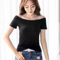 ราคา เสื้อยืดเปิดไหล่ ผ้าฝ้าย ทรงสลิมฟิต สไตล์เกาหลี แขนสั้น ผู้หญิง เสื้อเชิ้ตไหล่เดียวและคอเต่า อินเทรนด์ 019 เสื้อ ม่วง ซ้อ จีน (1731917127566592610)