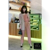 ราคา [ส่งไว] VELA SET S23 ชุดเซต 3ชิ้น ชุดเชต เสื้อทำงาน กางเกงขายาว ชุดทำงาน ออฟฟิศ เสื้อผ้าทำงาน (1734434519796778055)