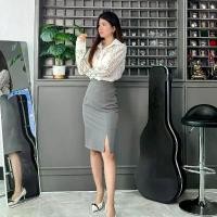 ราคา กระโปรงทรงเอ ผ่าหน้า กระโปรงทำงาน ออฟฟิศ แบร์นวรา แฟมิลี่ (1732095796274431883)