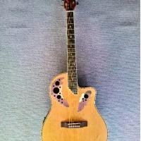 ราคา กีต้าร์โปร่งไฟฟ้าหลังเต่า THUNDER EQ แถมฟรีกระเป๋า สายแจ็ค acoustic guitar (1734402864371369880)