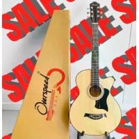 ราคา กีต้าร์โปร่ง 38 นิ้ว ยี่ห้อ Overspeedแถมฟรีปิ๊ก ที่เก็บปิ๊ก กระเป๋า สีไม้ guitar โปร่ง (1729833770961897655)