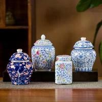 ราคา ที่เก็บชา กระป๋องชาเครื่องลายคราม โถขิง อเนกประสงค์ และสง่างาม กระป๋องชา แจกันเคลือบจีนมังคุด แกนกลางโต๊ะ แจกัน ที่เก็บชา (1732309594616792284)