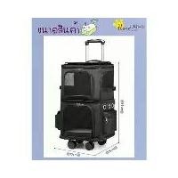 ราคา NL-กระเป๋าใส่สัตว์เลี้ยง เเบ่ง2ชั้น ขนาดใหญ่ เป้สะพายสัตว์เลี้ยง พกพา แมว สุนัข มีล้อลาก (1733659965303850117)