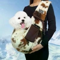 ราคา กระเป๋าเดินทางสำหรับแมว ผ้าพลัฌ กระเป๋าใส่สัตว์เลี้ยง อบอุ่น ลายวัว กระเป๋าสะพายแมว ความสะดวกสบาย กระเป๋าสะพายไหล่ ตั้งแคมป์ (1733799003989903084)