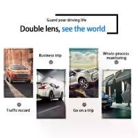 ราคา Gyioeupt Dual Lens Car Driving Recorder, Built-in Front Camera, G Sensor, Loop Video, HD Night Vision, Large Angle Car DVR (1733501980488729840)