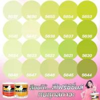 ราคา TOA สี 4 SEASONS สีภายนอก+ภายใน กึ่งเงา/ด้าน สีเขียวอ่อน(ขนาด 9L) เฉดสีบ้านสบาย สีเกรด8ปี สีน้ำ สีทาบ้าน สีทนได้ (1733576289826932525)