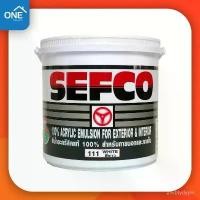 ราคา สีน้ำเซฟโก้ Sefco สีขาว 111 สีทาบ้าน ขนาด 3.5 ลิตร สีน้ำ ทาได้ทั้งภายในและภายนอก จัดส่งที่รวดเร็ว (1734406845825385775)