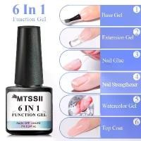 ราคา MTSSII เจลติดเล็บ 6 In 1 ฟังก์ชั่นครบ 7ml เบสเจล ท็อปโค้ท เสริมเล็บ สีน้ำ สำหรับทาเล็บยูวีเจล (1732653446485607554)