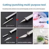 ราคา Garden Electric Soldering Iron Electric Hot Knife Dual-Use Flower Pot Punching Iron Cutting Electric Soldering Iron Home Handmade DIY New (1733715908124248020)