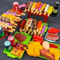 ราคา บ้านเล่นบาร์บีคิวของเล่นสำหรับเด็ก ชุดบาร์บีคิว/BBQ เตาครัวทำเคบับ บาร์บีคิวจำลอง อาหารจำลอง พร้อมอุปกรณ์ย่าง เคบับไม้ กลิ่นหอม (1734224724711343802)