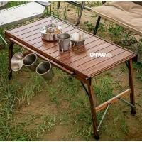 ราคา พร้อมส่ง // โต๊ะอลูมิเนียมลายไม้ IGT Onwaysports BBQ โต๊ะบาบีคิว โต๊ะทำอาหาร ซีโอดี (1734423957889254423)