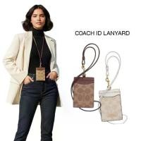 ราคา COACH สายคล้องบัตร ของเเท้100% รุ่น CZ285 ID LANYARD IN SIGNAURE CANVAS (1734152738834712379)