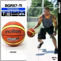 ราคา [ลิขสิทธื์แท้] MOLTEN ลูกบาส บาสเกตบอล เบอร์ 7 Rubber Basketball BGRX7-TI แถมฟรี ตาข่าย+เข็มสูบ (1734035212863898707)