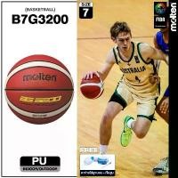 ราคา สินค้าขายดี จัดส่งฟรี กทม MOLTEN ลูกบาส บาสเกตบอลหนัง เบอร์ 7 Basketball PU vn B7G3200 (1200) แถมฟรี เข็มสูบ + ตาข่าย (1732886713847482149)