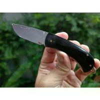 ราคา มีดพับ มีดกุญแจ folding pocket knife มีดแคมป์ ใบ 2.1 เหล็ก 4034 Germany ต้านสนิม ใบขัดเงา ด้ามเขาควาย (1733898771093816757)